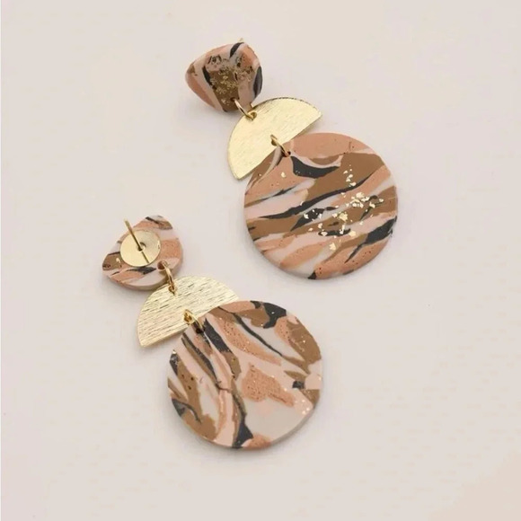 🎈4 LISTINGS FOR $20! Clay Earrings | Round earrings | drop earrings - Picture 4 of 8